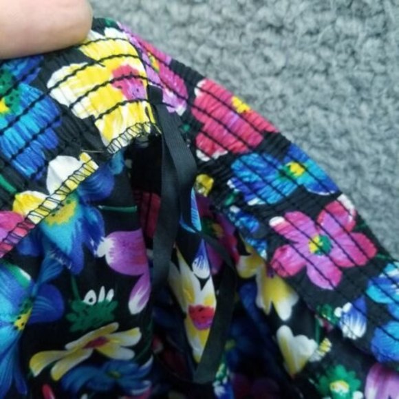 Koret Petites Women's M Floral Textured Skirt 100% Polyester 34.5" 26.75" - Picture 6 of 7